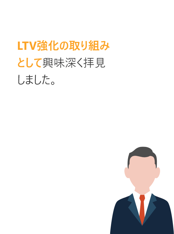 LTV強化の取り組みとして興味深く拝見しました。